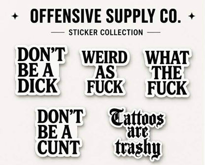 OFFENSIVE SUPPLY CO. STICKER COLLECTION