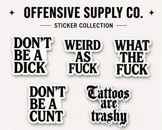 OFFENSIVE SUPPLY CO. STICKER COLLECTION